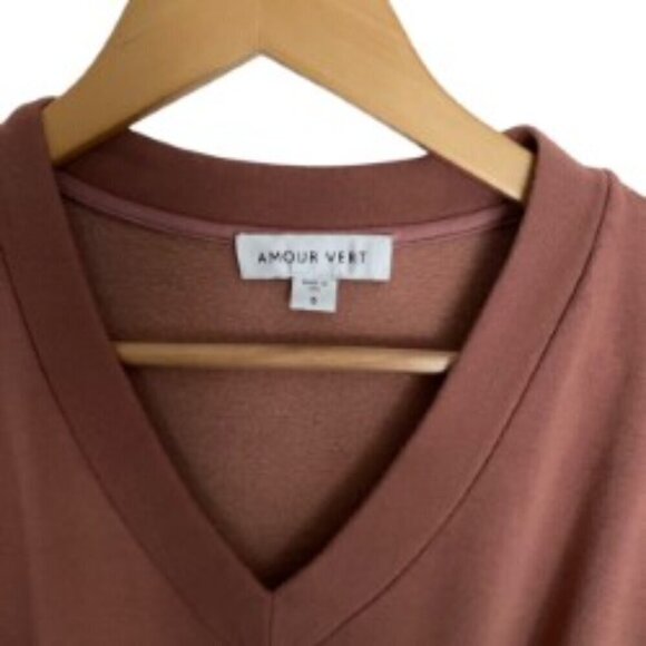 Amour Vert Ava Luxe Fleece Dress Small - Picture 3 of 5